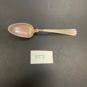 Antique Sterling Silver Teaspoon Gorham Etruscan Art Deco Greek Key STS